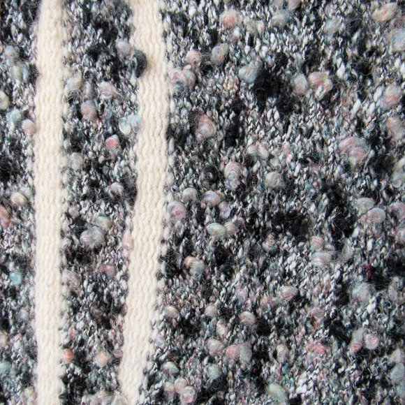 VINTAGE Chic Sophisticated Angora Knit Cardigan Sweater Textured Knit Jacket-M - Picture 6 of 8